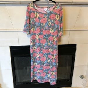 Floral lularoe Julia XL